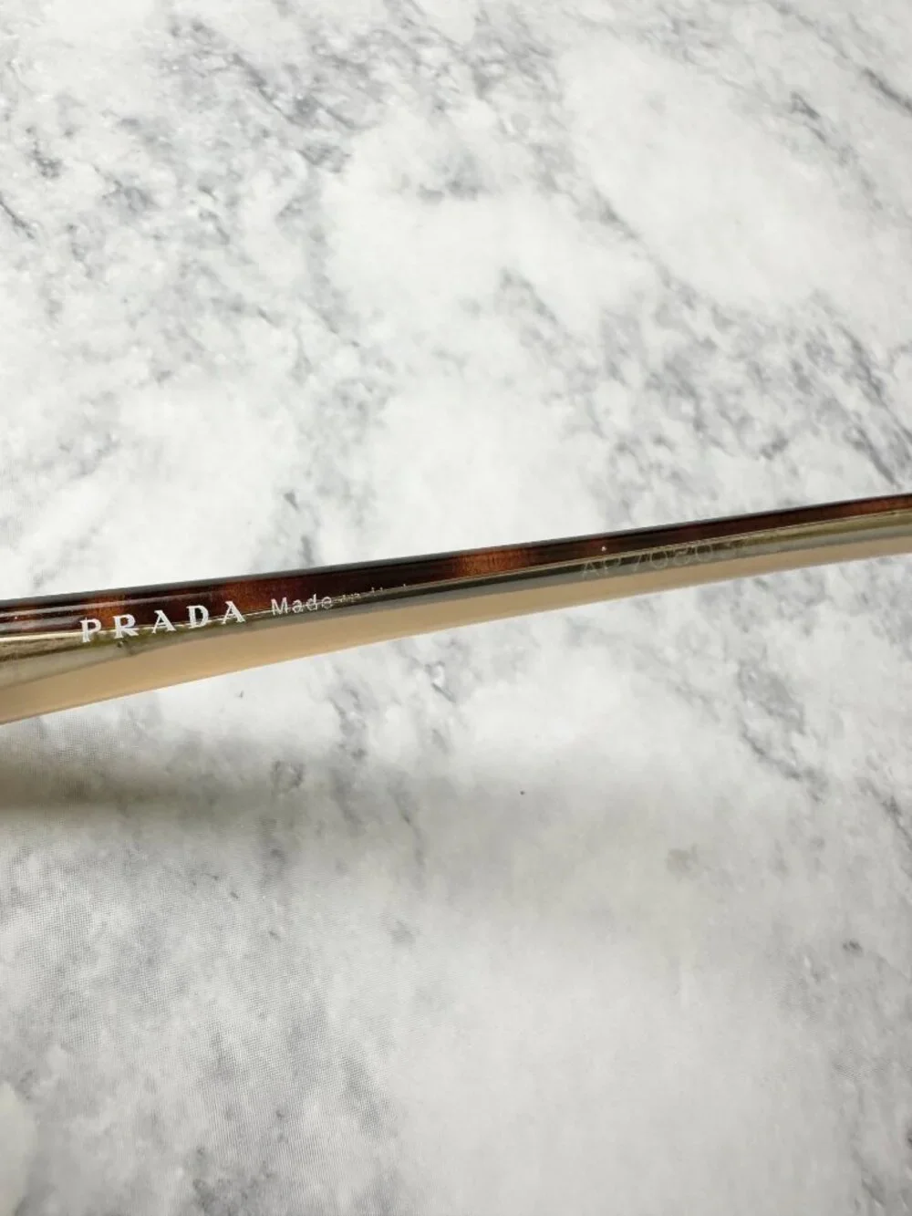 Prada Vintage Tortoise Cream Eyeglasses